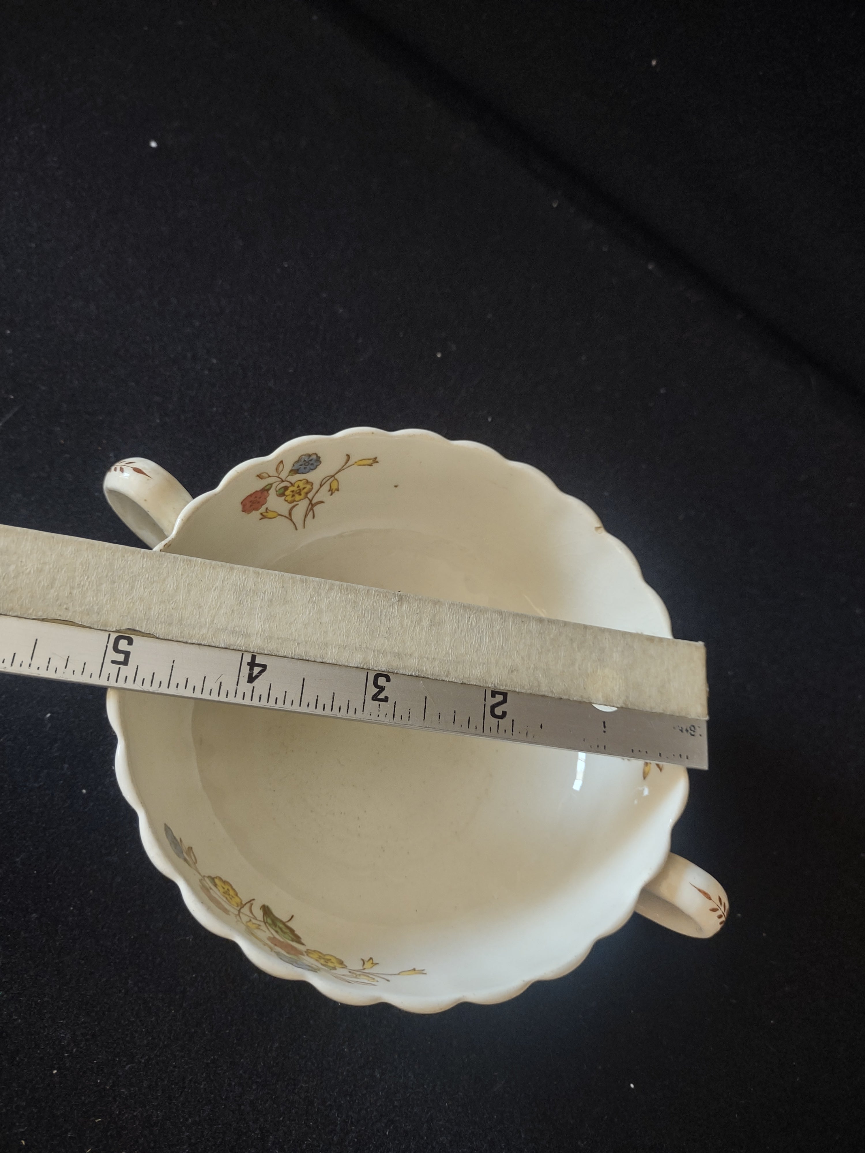 Vintage Spode English Countryside Cowslip Cream Soup Cup Ironstone (lot 5782)