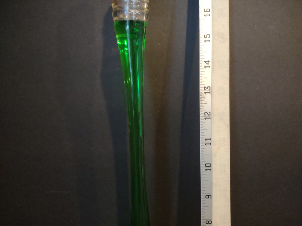 Vintage Collectible Nu Grape Stretched Out Bottle 10 oz fl Green (lot 2554j)