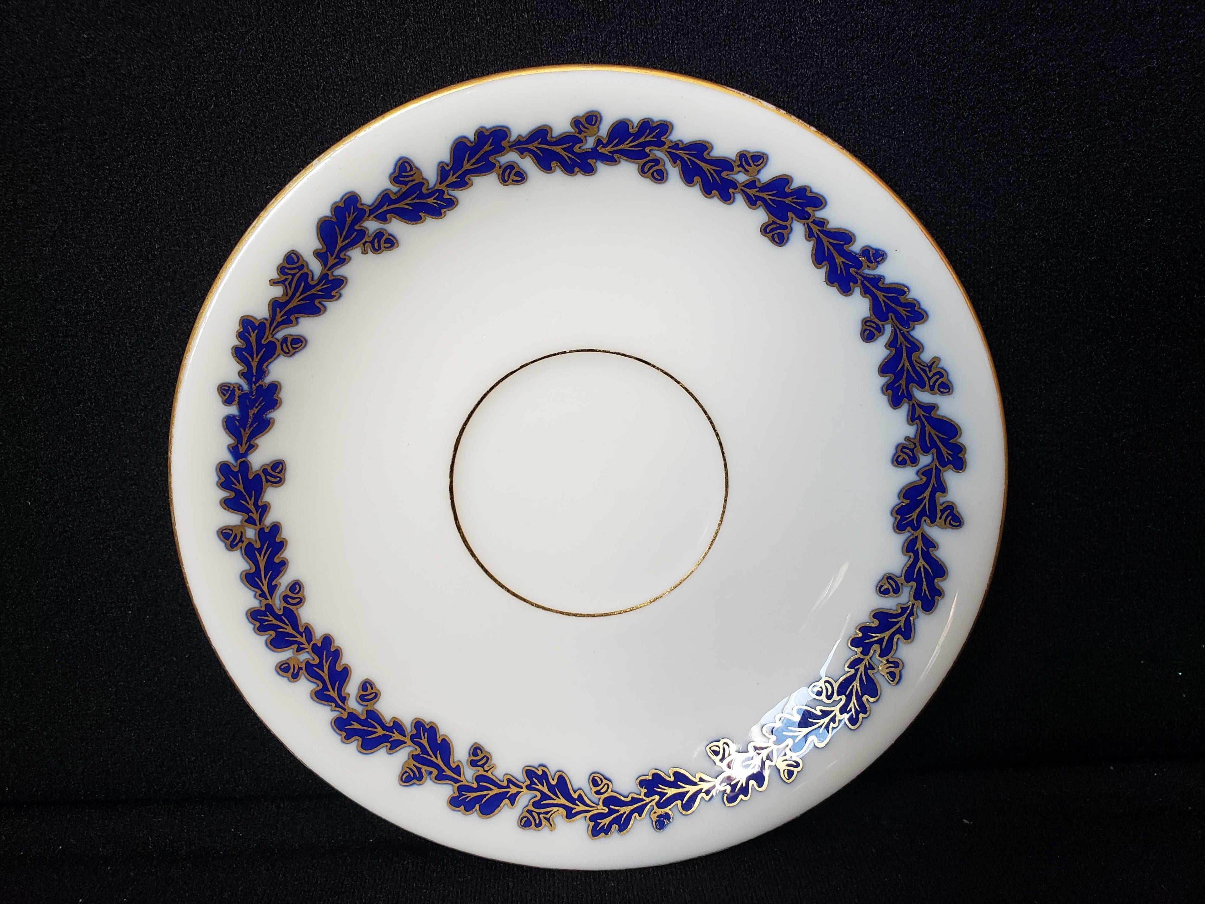 Vintage Lenox Blue Leaf Saucer ONLY (lot 1966)