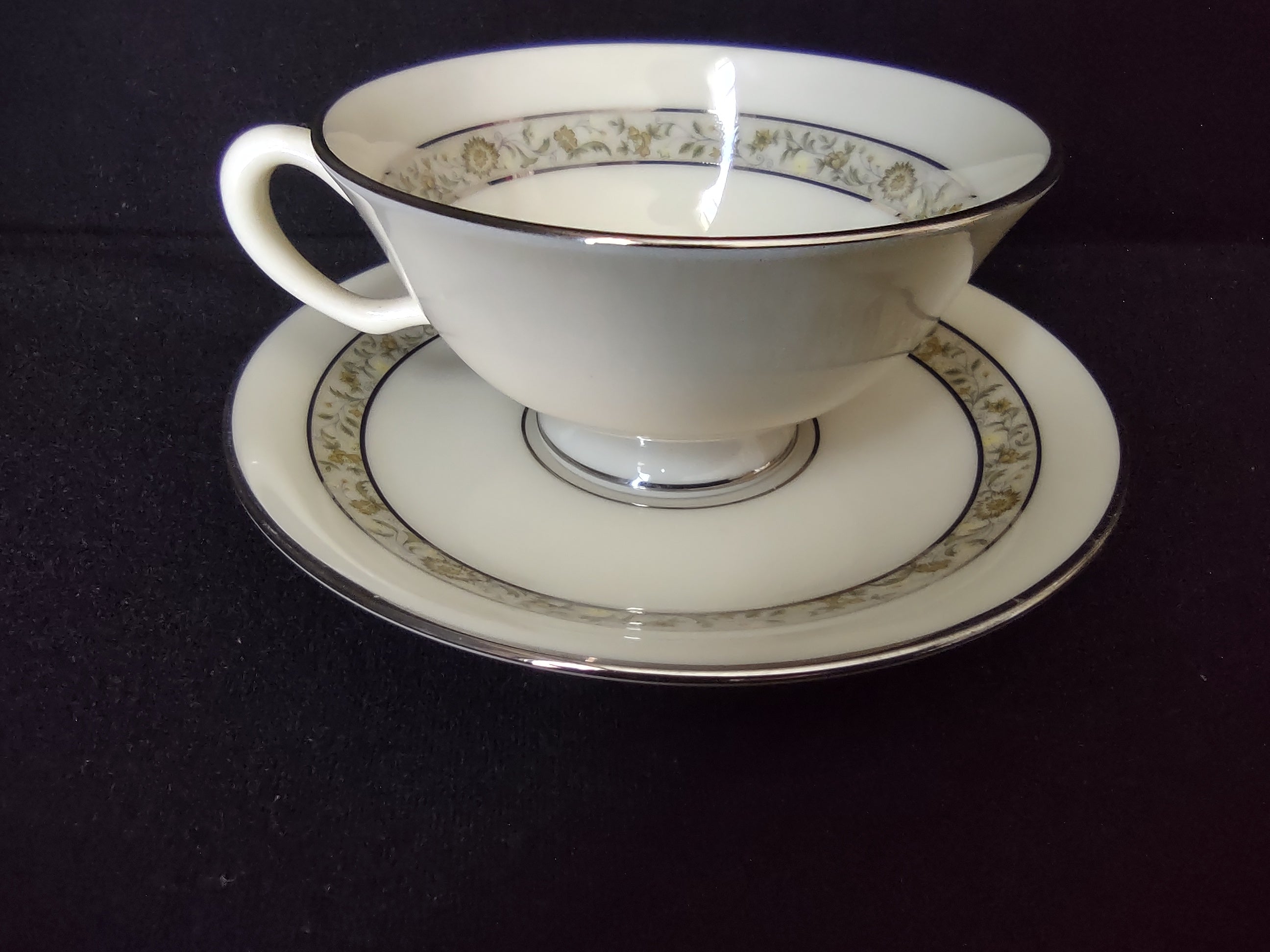 Vintage Lenox Springdale Tea Cup with Saucer (lot 1808)