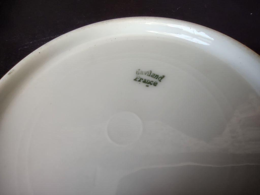 Haviland Limoges French Cottage Shabby Chic 3 x Blue Berry Bowl 5" (lot 1098)