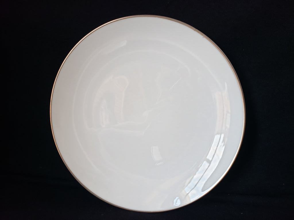 Vintage Royal Worcester White Silver Trim Salad or Luncheon Plate 8" (lot 2112)