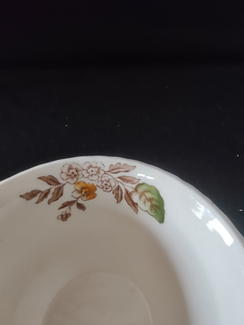 Vintage Johnson Brothers Teacup Pomona Windsor Ware Fruit Flower (Lot 5556)