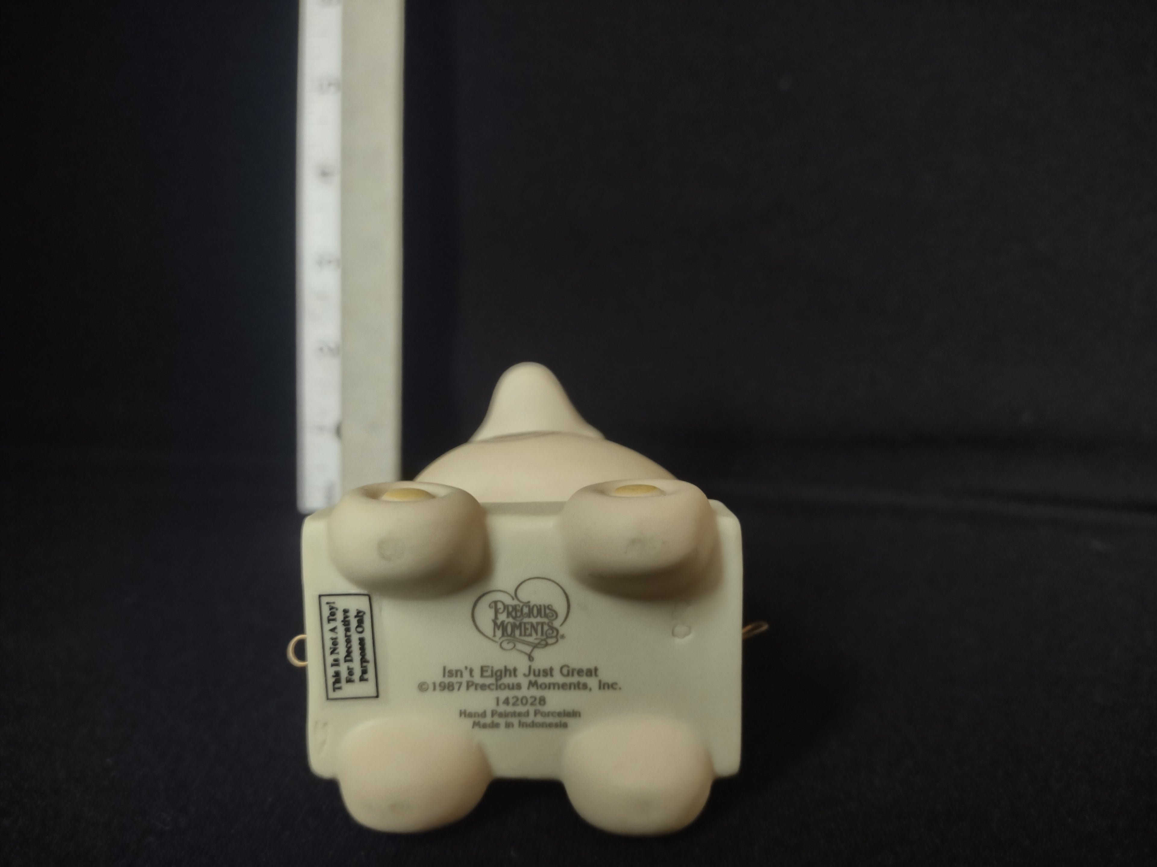 Precious Moments Birthday Train Year #8 Ostrich Porcelain (lot 2559c)