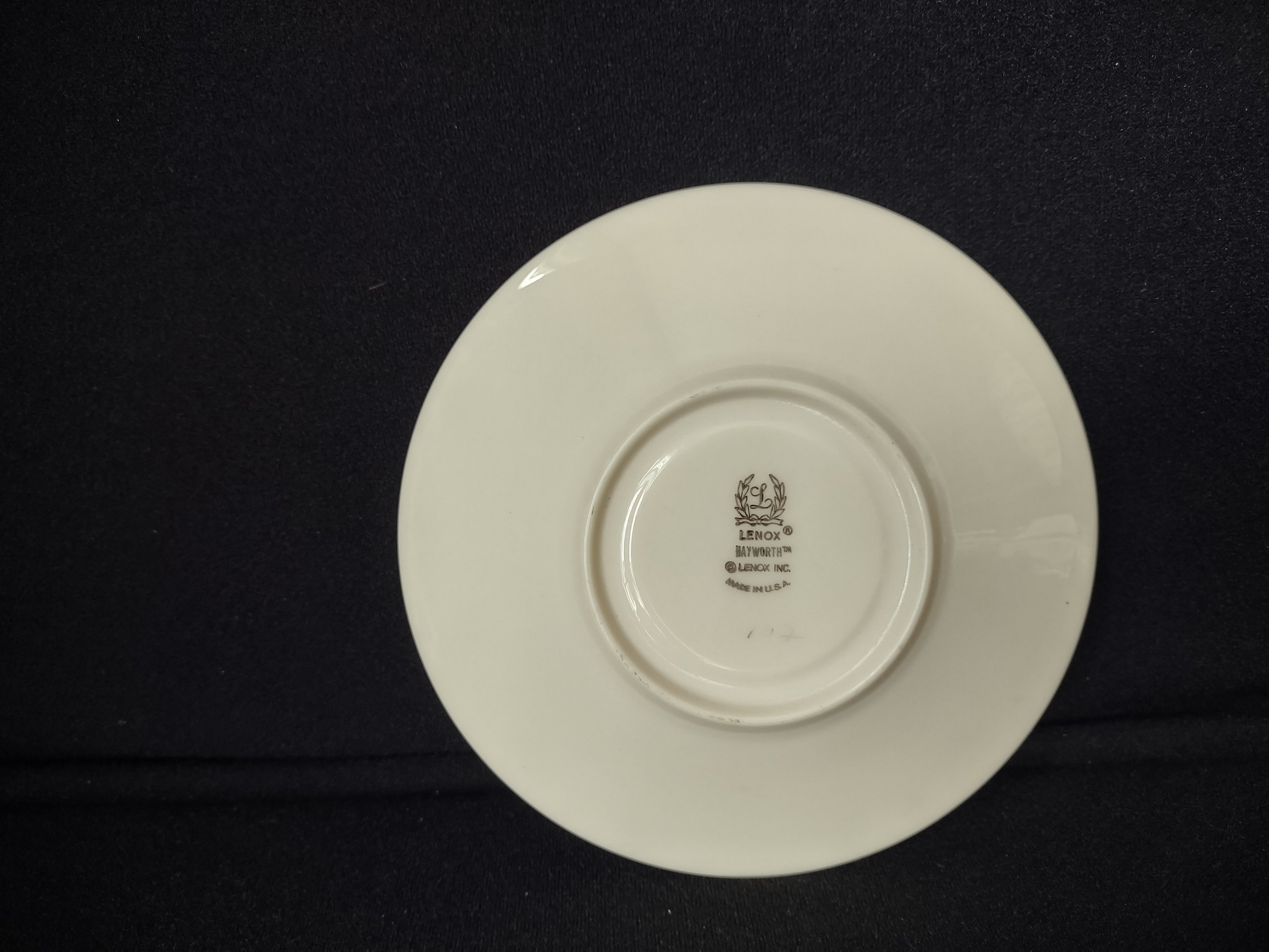 Vintage Lenox Hayworth Saucer ONLY (lot 1884)
