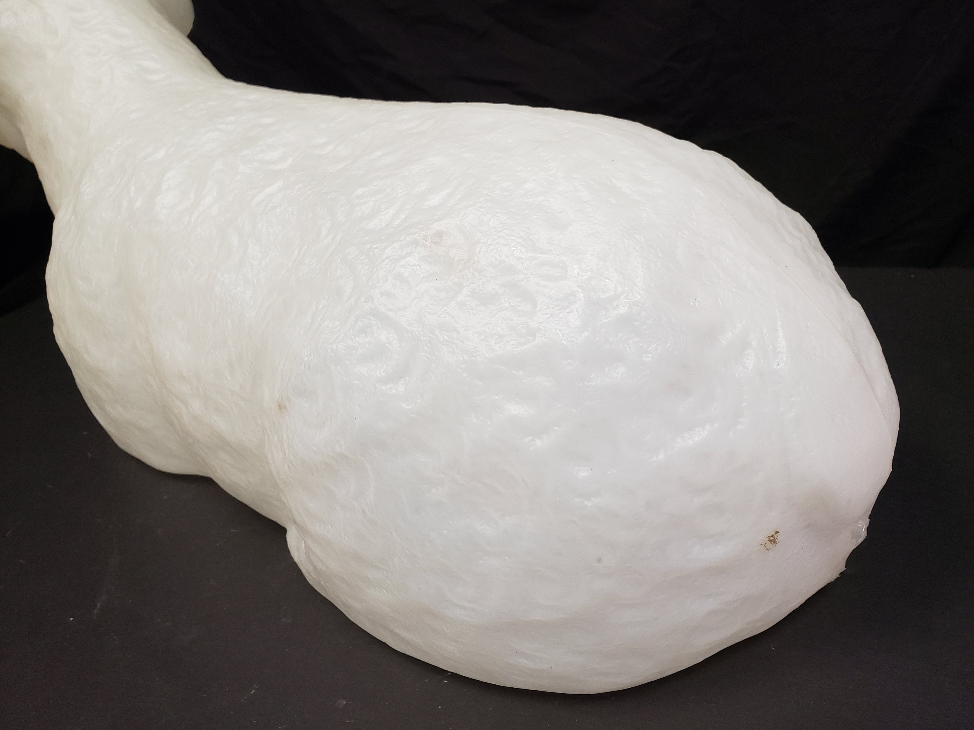 Vintage Christmas Outdoor White Lamb Blow Mold 26" long (lot 2260)