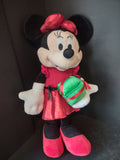 Minnie Mouse Christmas Disney Plush Standing Porch Greeters Gemmy 22" (lot 2604j)