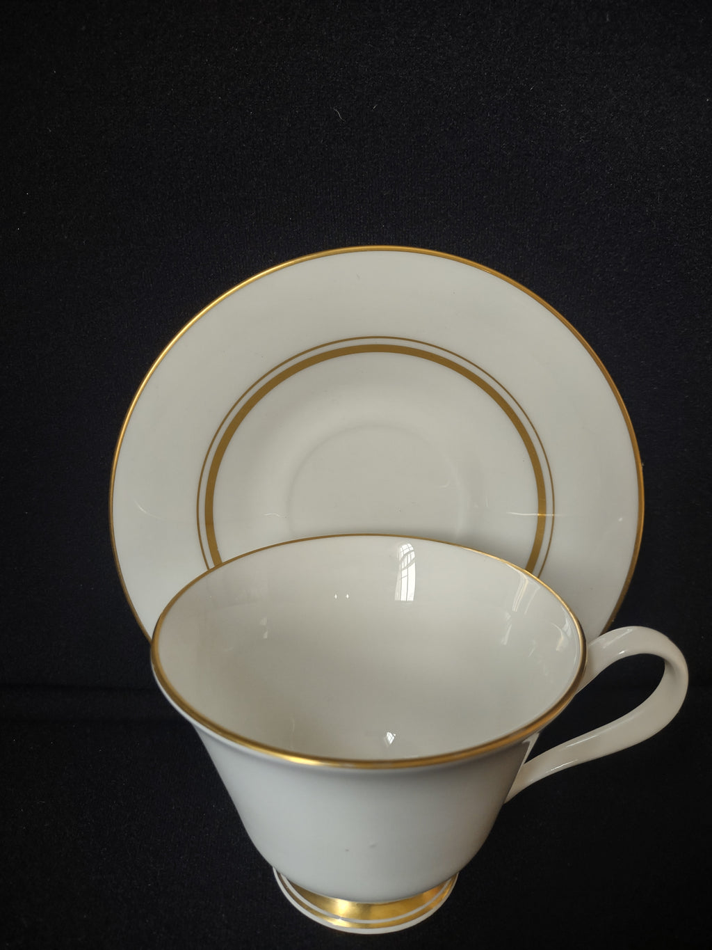 Vintage Lenox Oxford Andover Bone China Tea Cup with Saucer (lot 1878)