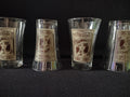 Vintage Coca-Cola Flair 16 oz. Drinking Glass x 4 Brown Design (lot 5412)