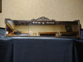Antique Nurre Mirror Etched 3 Panel Hand-Carved Wood Frame (lot 5032)