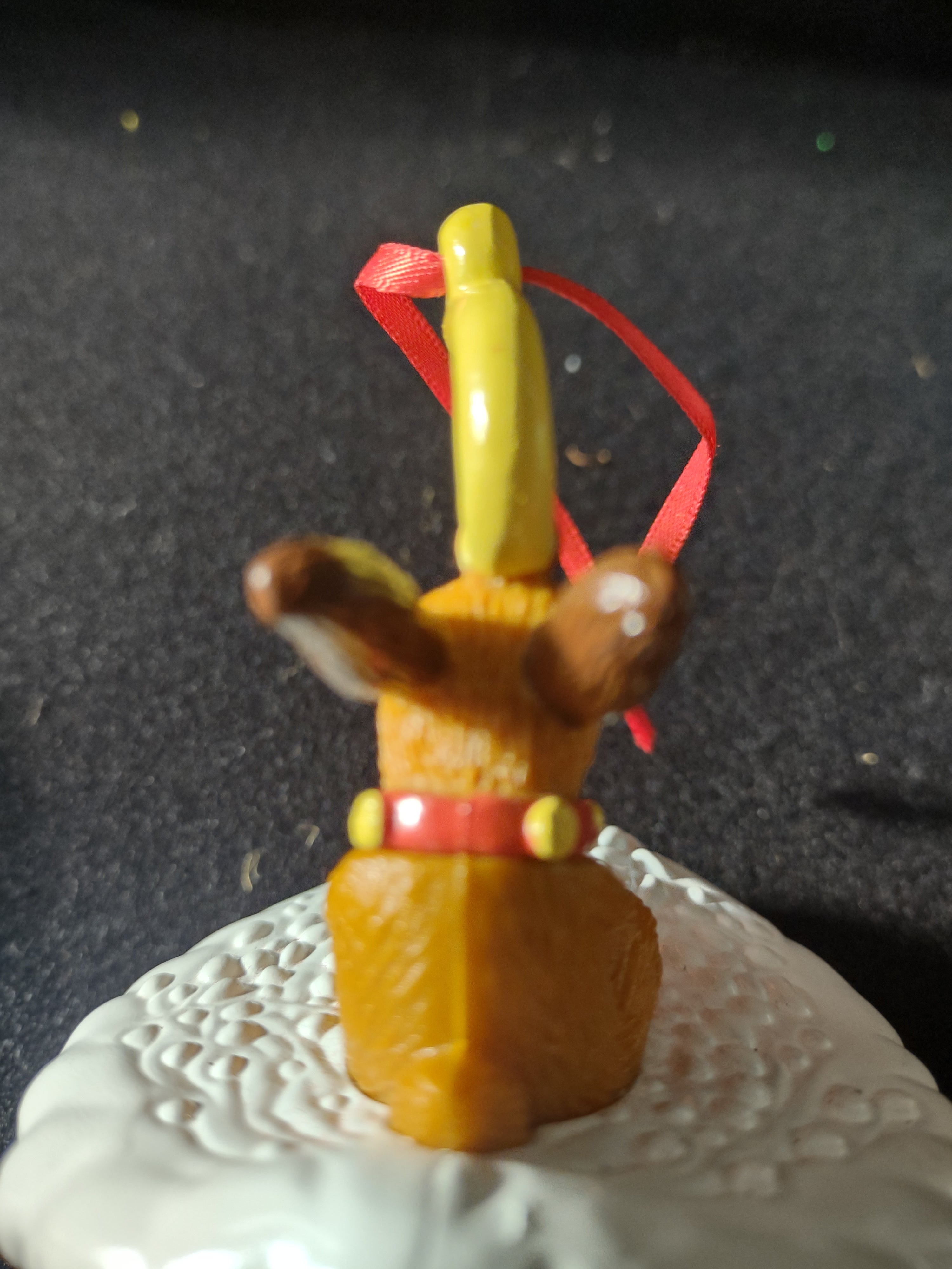 Vintage Wendy Kid's Meal Toy Grinch Max Reindeer Antler Sled Seuss X3 (Lot 4521)