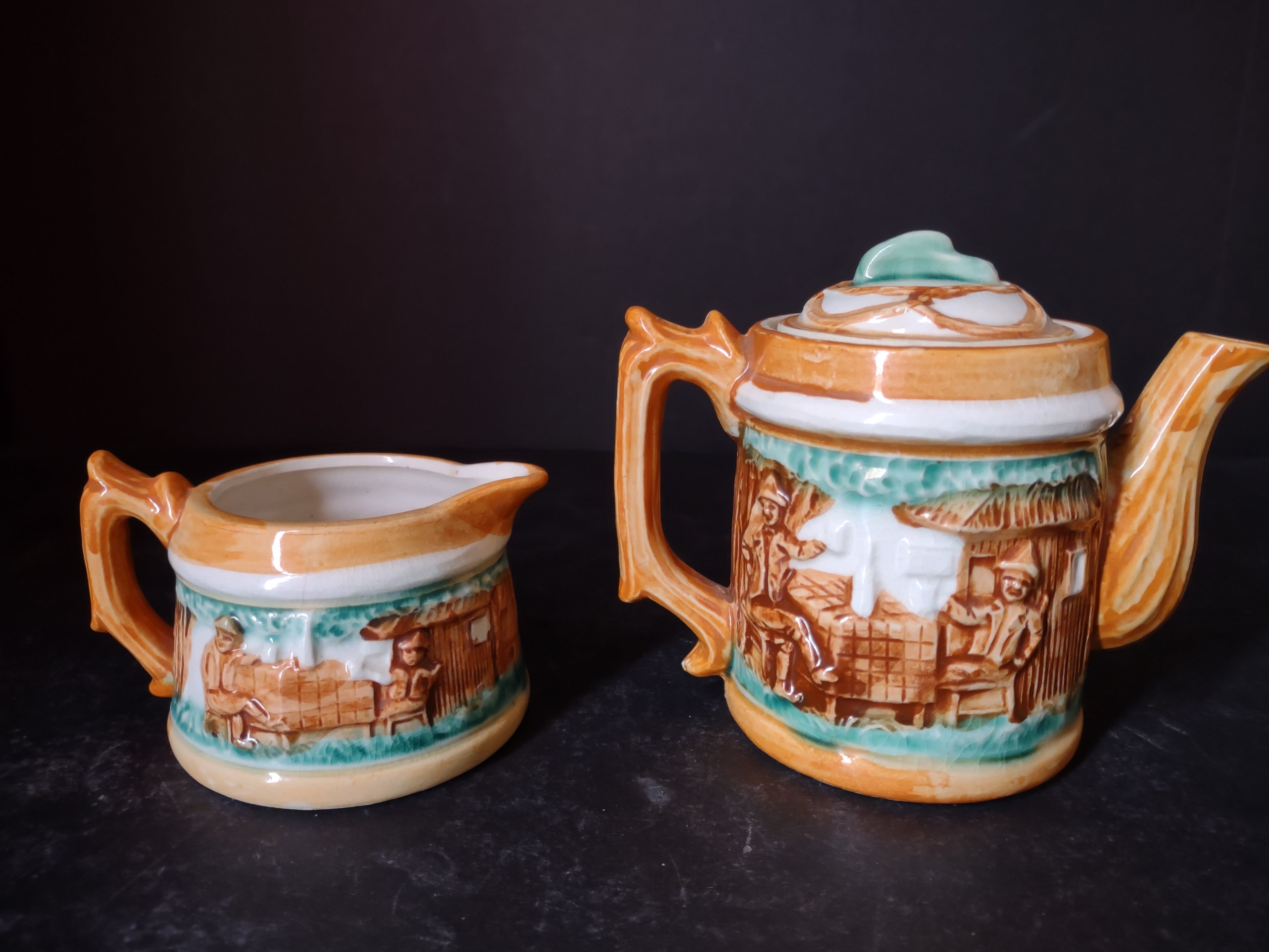 Vintage Ceramic Teapot Creamer Made in Japan Pioneer (lot 3476)