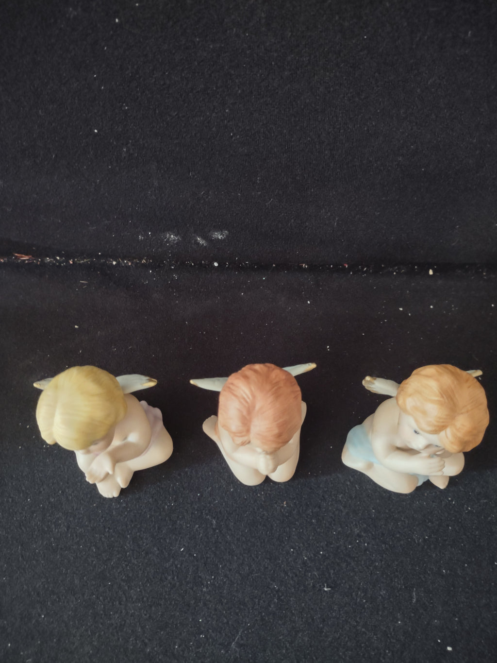 Vintage Homco Heavenly Cherub Angel Figurines Set of 3 (Lot 3947)