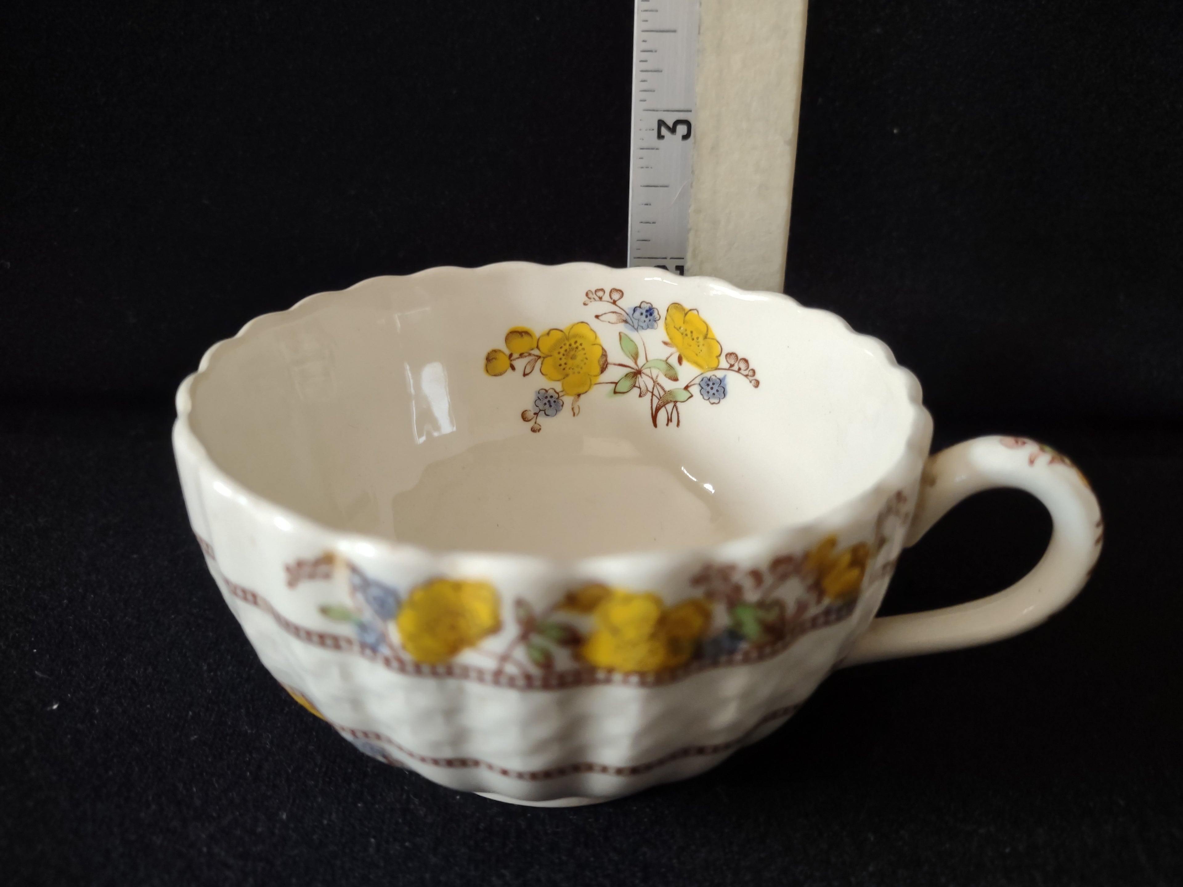 Vintage Spode Buttercup Teacup ONLY English Countryside Ironstone (lot 5748)
