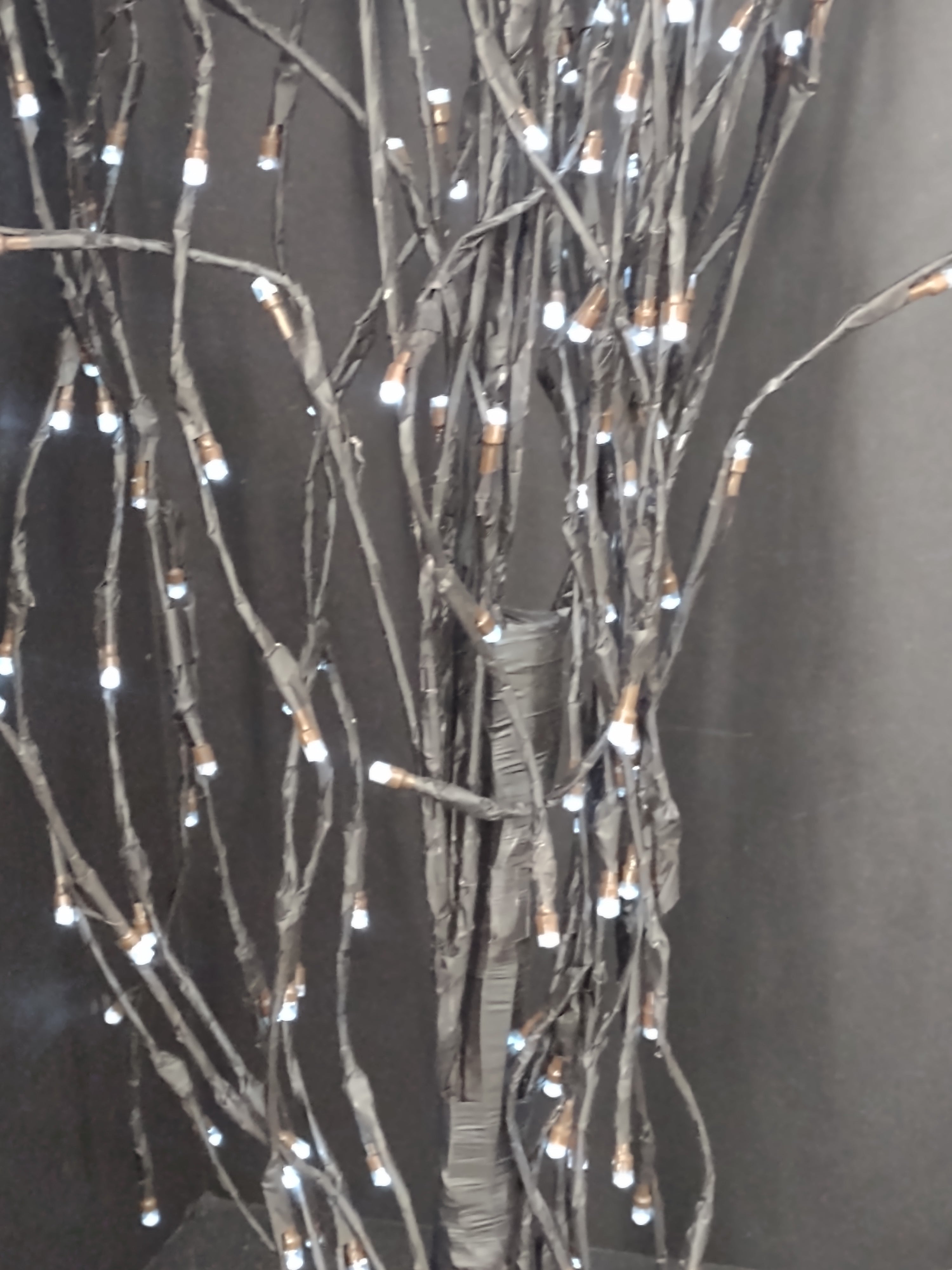Halloween LED Willow Black Tree Branch ONLY (lot 3176c)