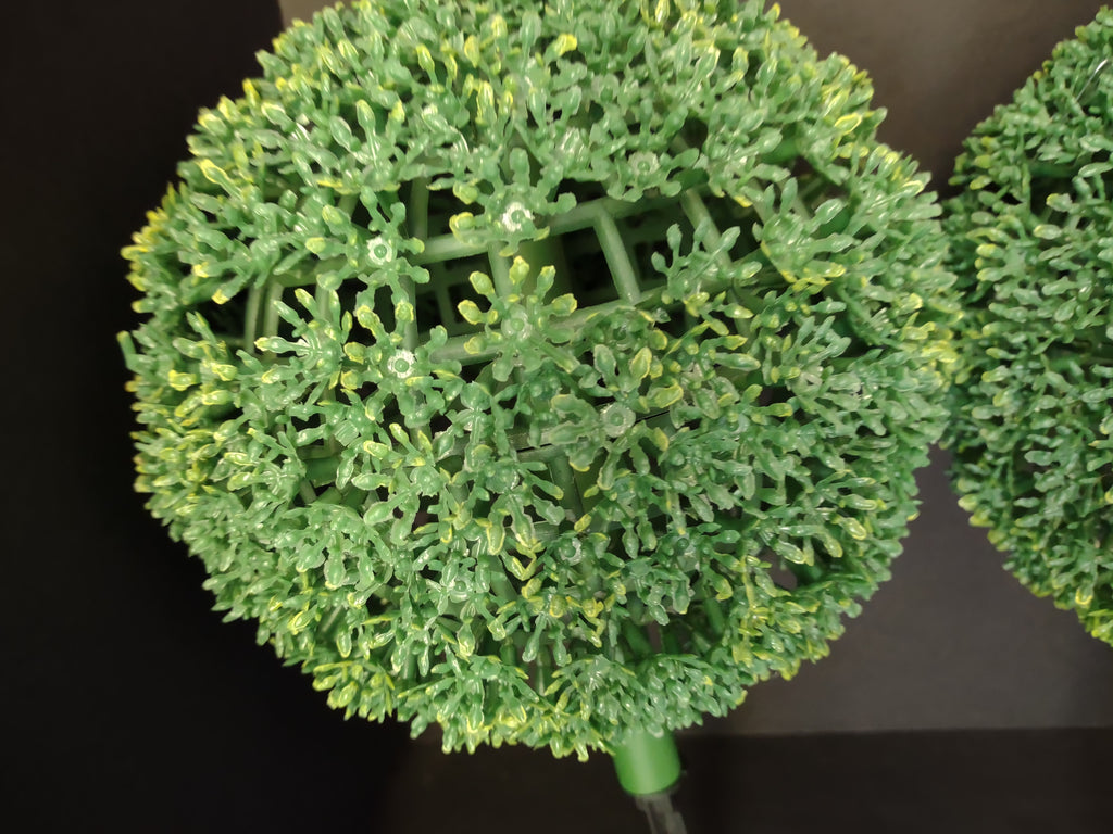 Set of 2 Artificial Green Shrub on Stake 8" (lot 1626)