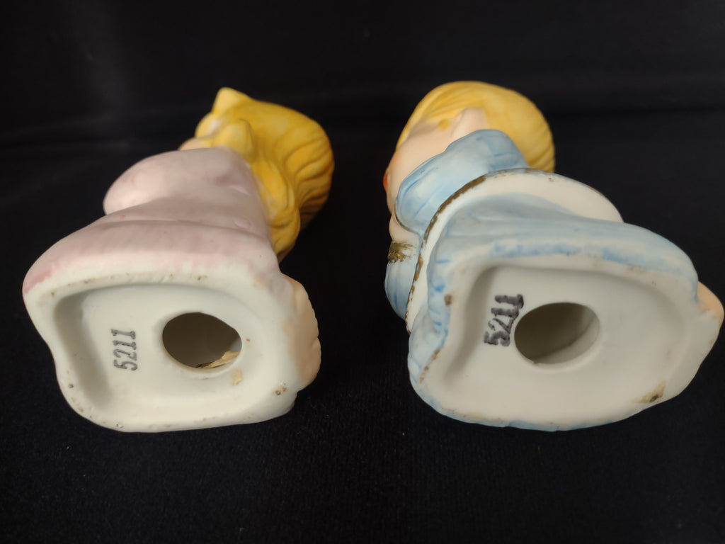 Vintage Homco Home Interiors Praying Boy and Girl Figurine (lot 2434)