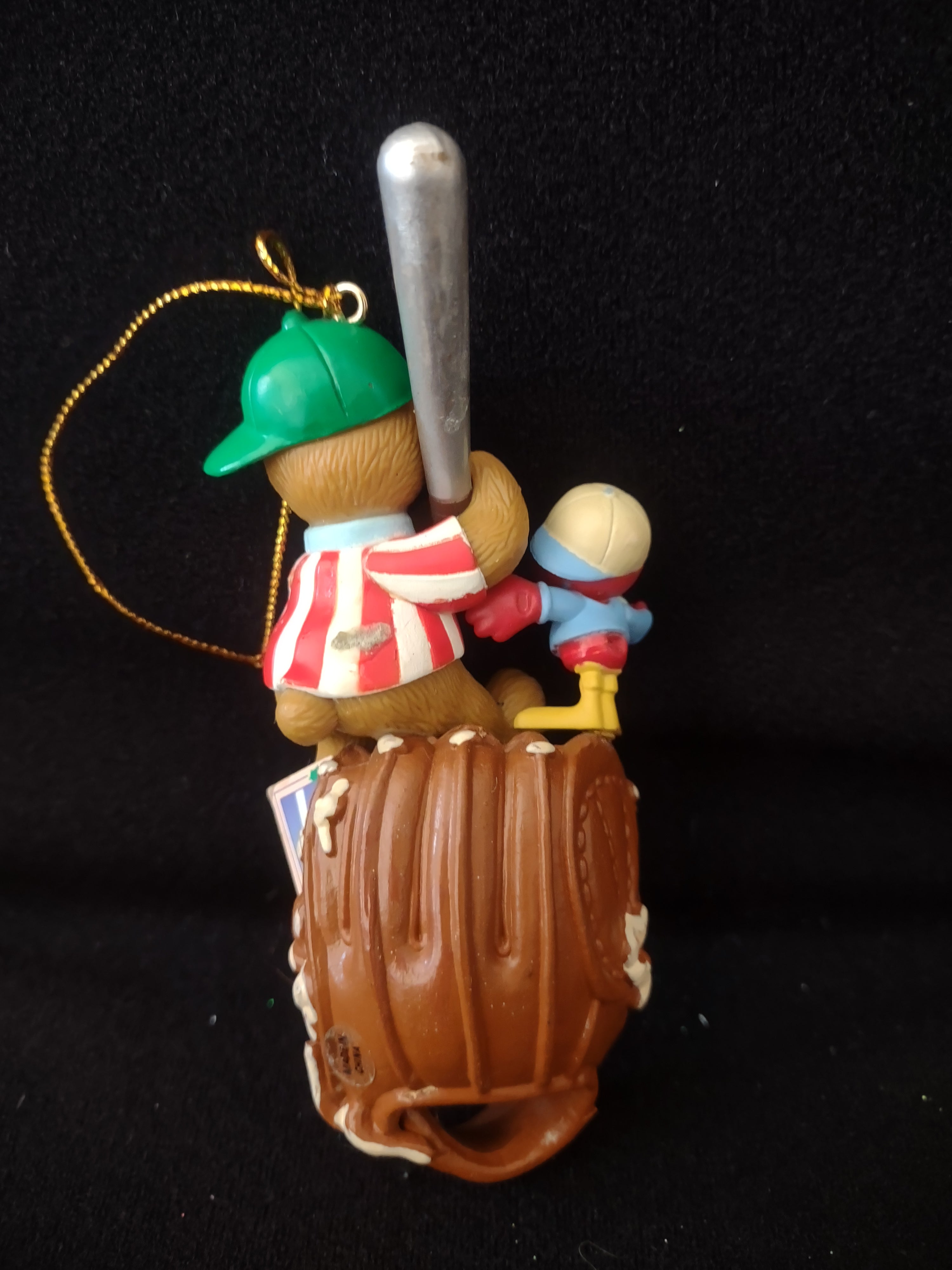 Christmas Baseball Bear Ornament Glove Red Bird Bat (Lot 4181)