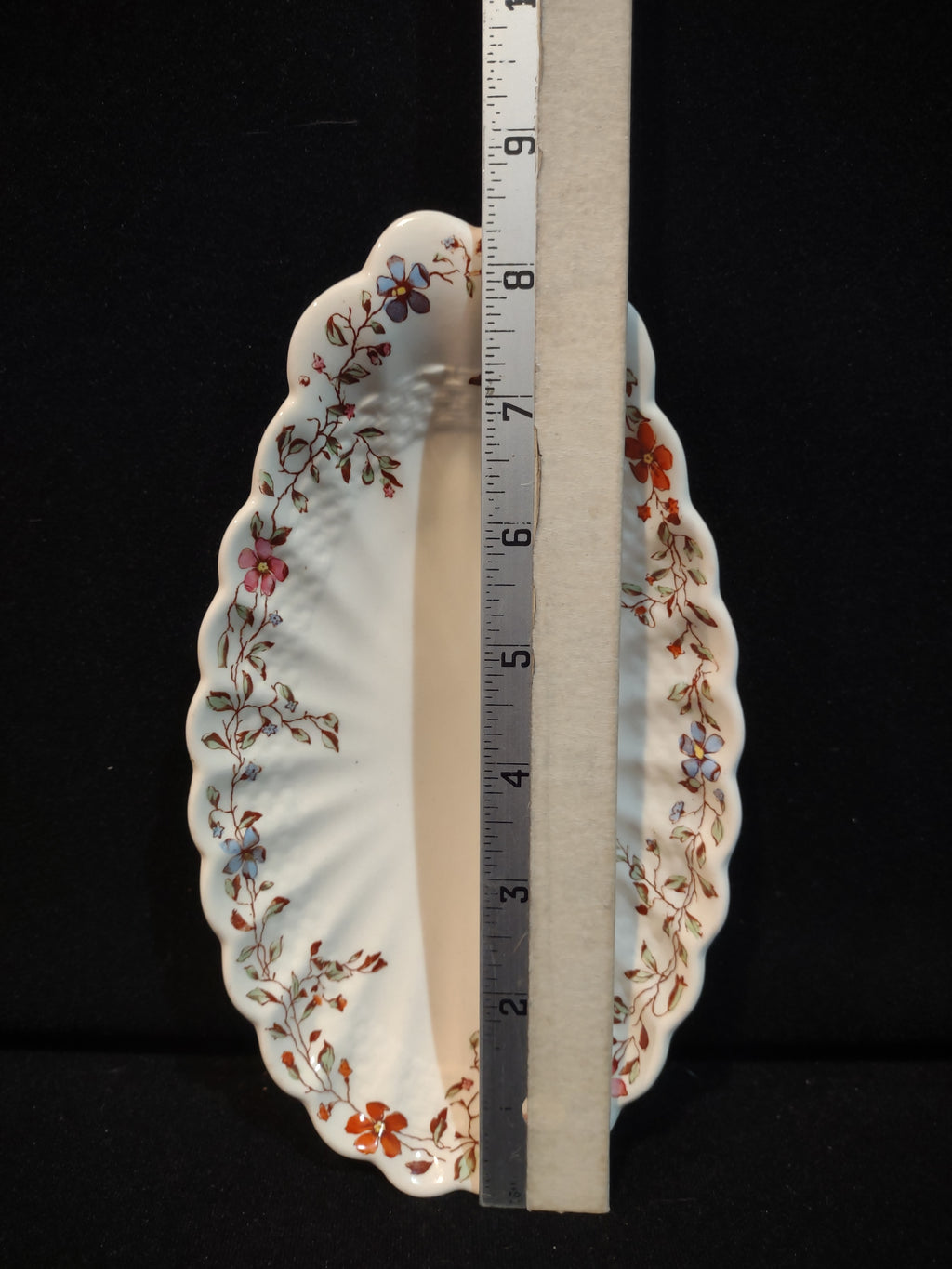 Vintage Spode Wicker Dale Oval Serving Dish Countryside Ironstone CHIP(lot 5753)