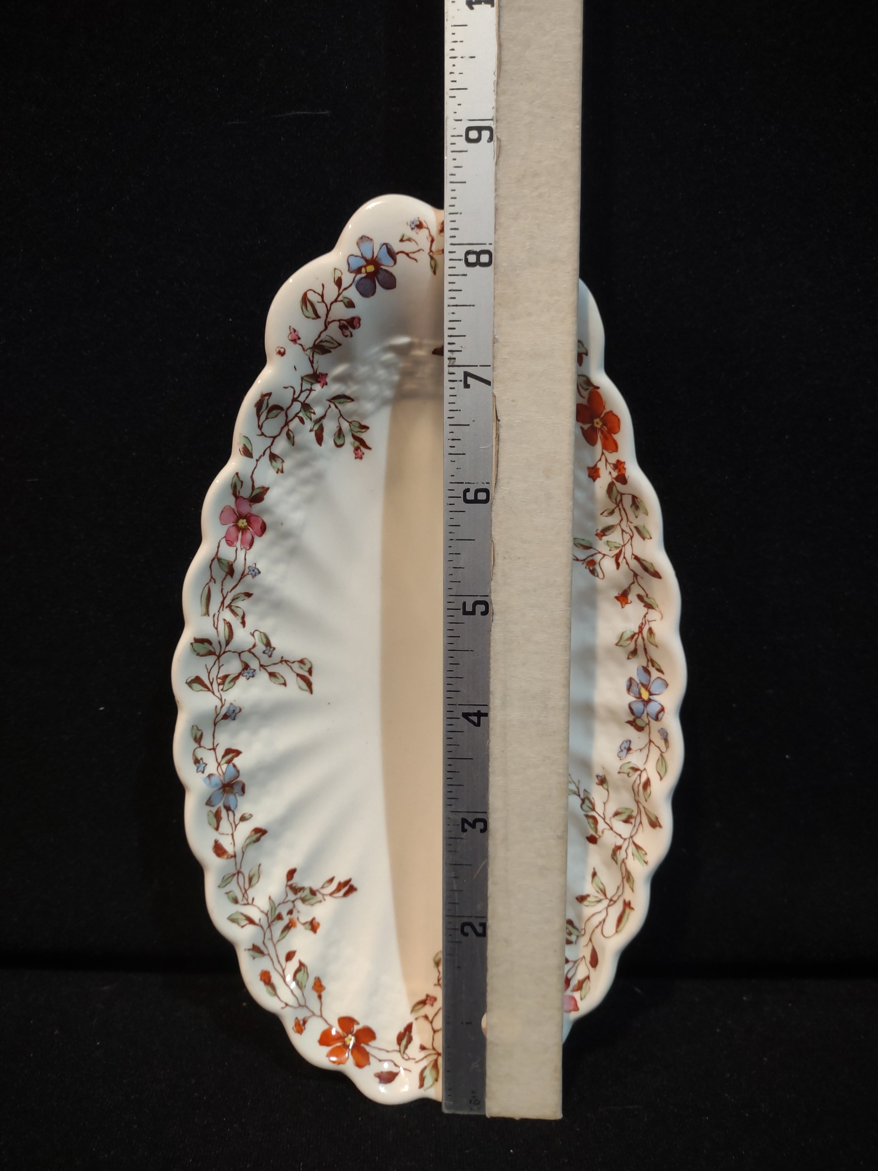 Vintage Spode Wicker Dale Oval Serving Dish Countryside Ironstone CHIP(lot 5753)