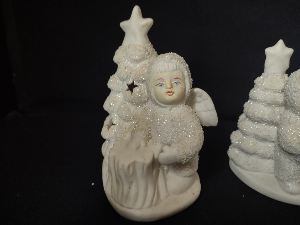 Lot of 3 Snowbabies Candle Holder (lot 1580)