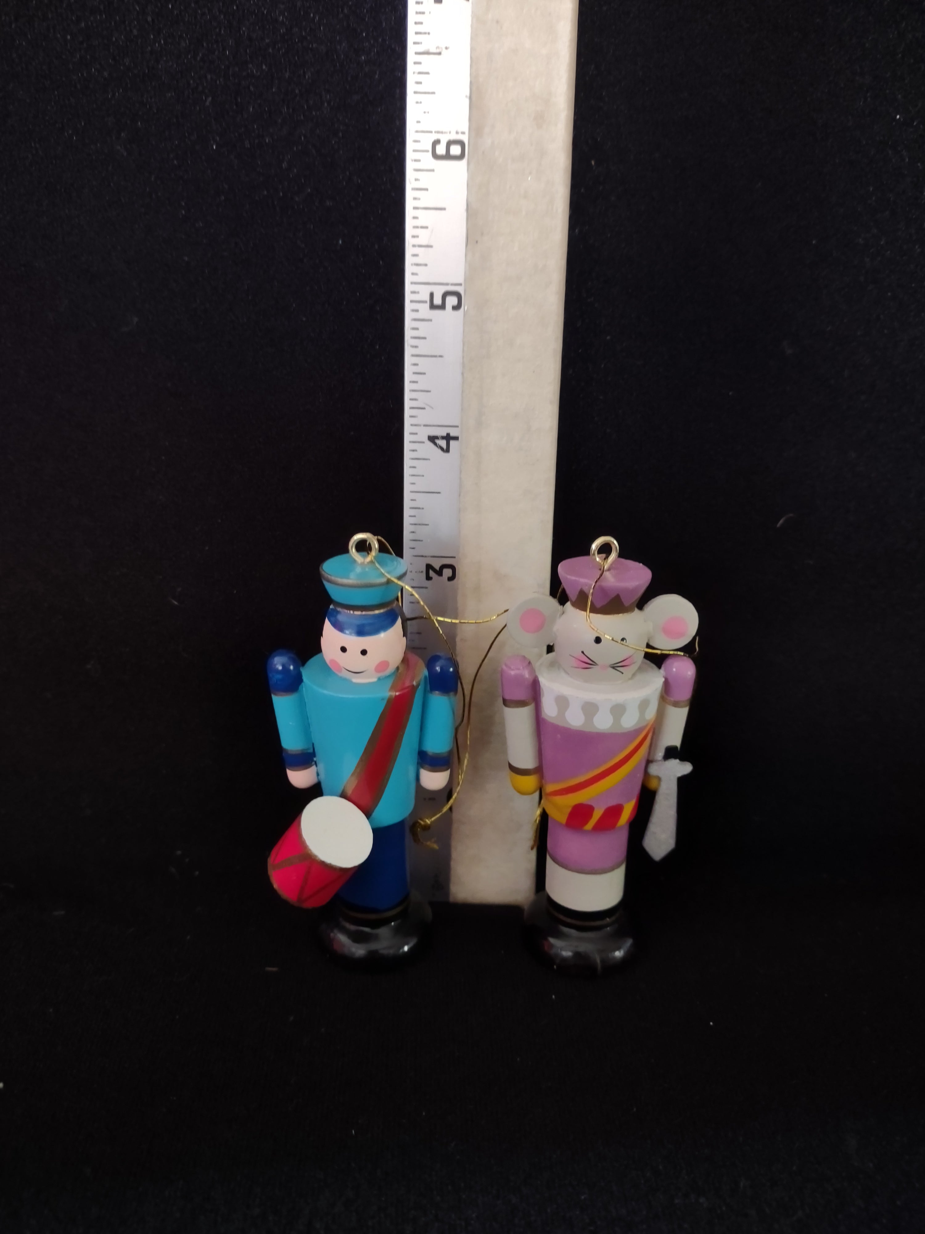 Vintage Avon Nutcracker Christmas Ornaments Soldier Mouse King (Lot 4807)