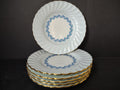 Vintage Minton England Bone China Cheviot Blue Bread Butter Plate x 6 (lot 5441)