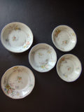 Haviland Limoges White Jewel 5 x Small Bowl 5" Floral (lot 798)