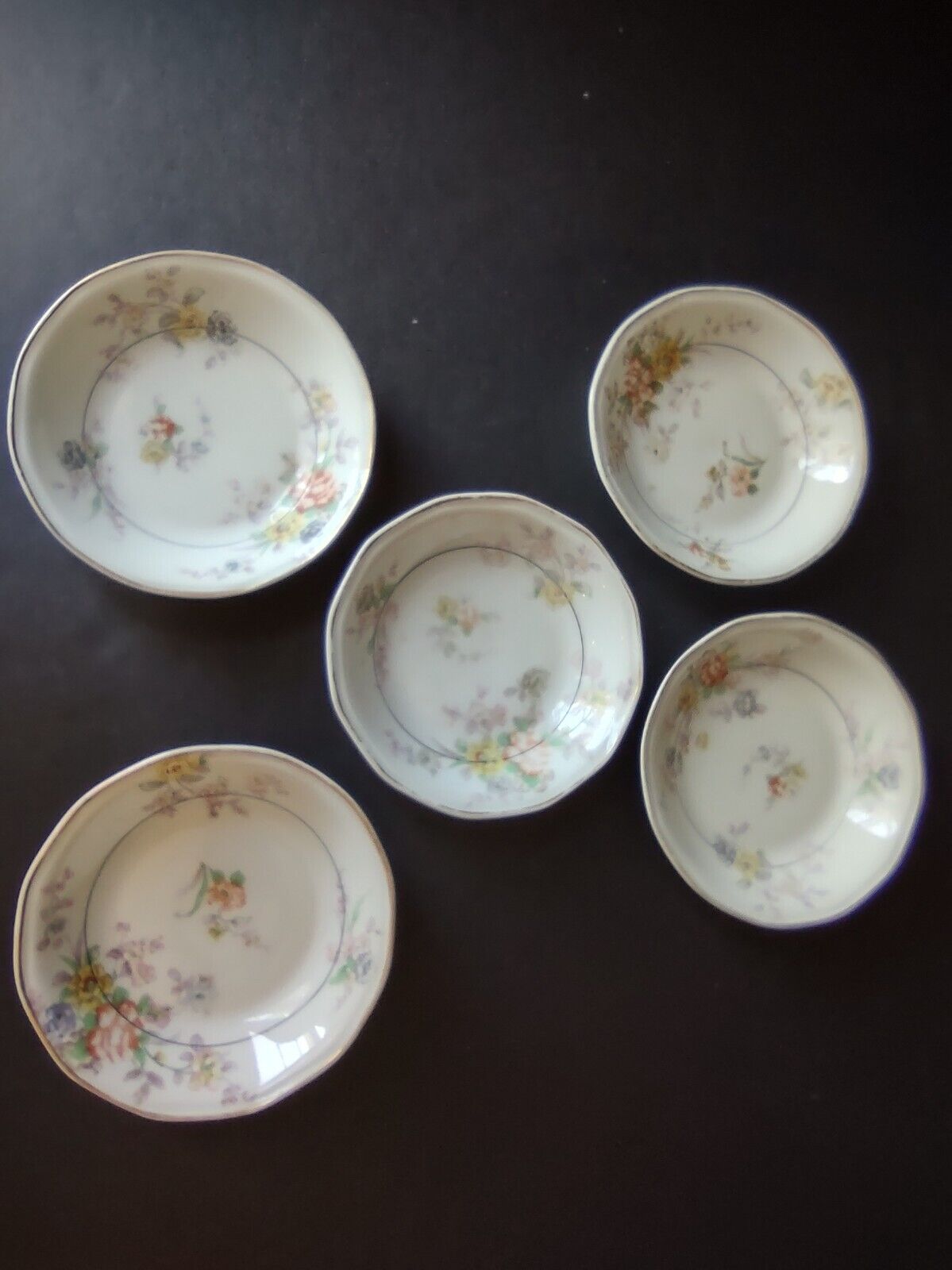 Haviland Limoges White Jewel 5 x Small Bowl 5" Floral (lot 798)