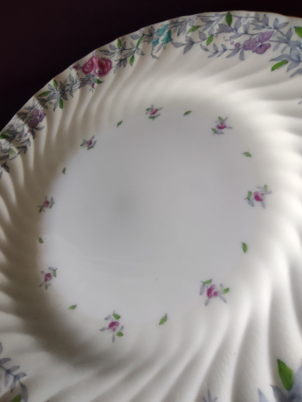 Vintage Minton Printemps Luncheon Plate Bone China Floral Gold Trim x4 (Lot 5471