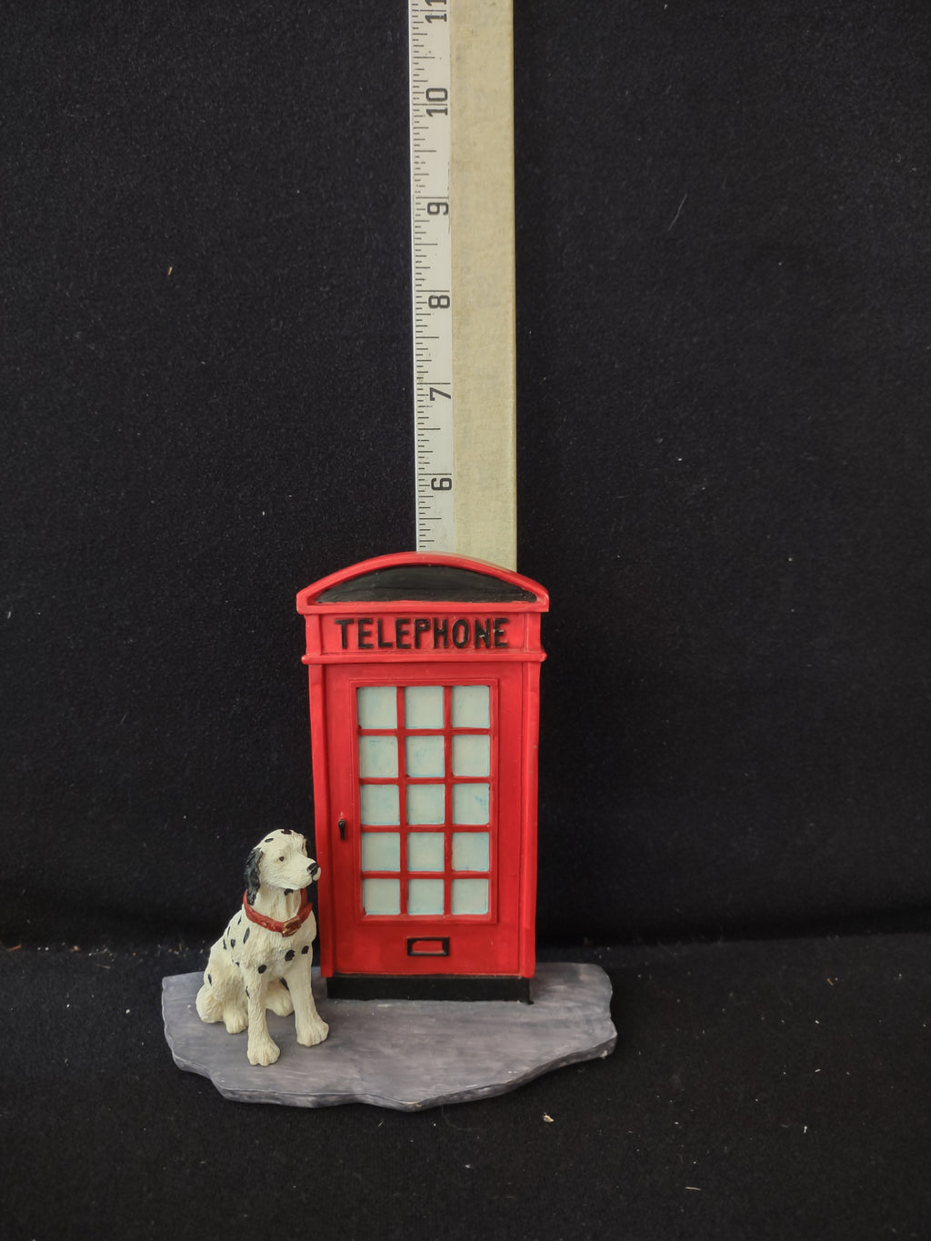 Vintage Lemax Memory Makers Collection Telephone Booth Dalmatian (Lot 3917)