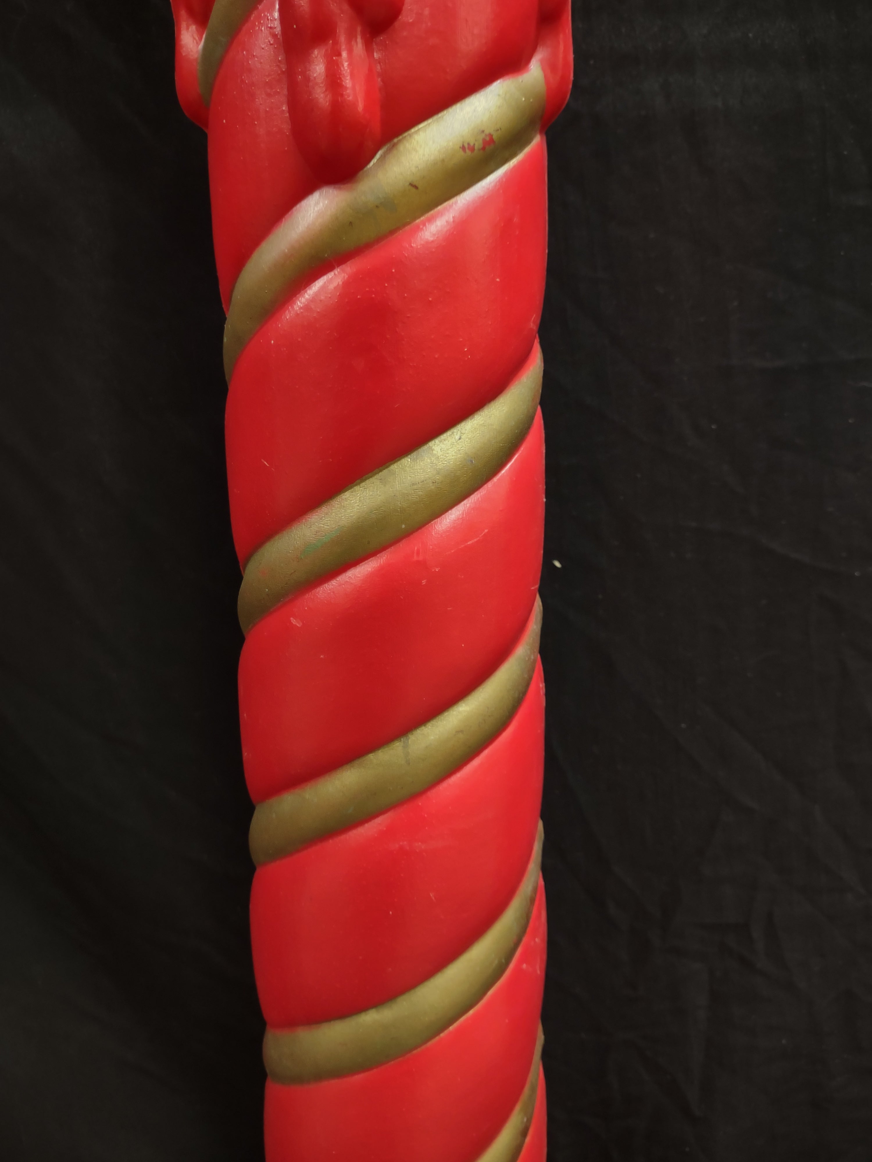 Vintage Christmas Blow Mold Candle 37" (lot 2329)