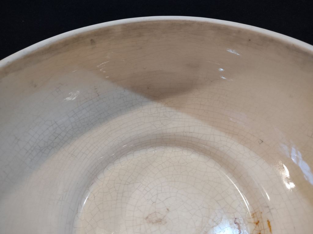 Vintage Roseville Ming Tree White 1949 MCM Pottery Ceramic Bowl 527-9 (lot 5364)
