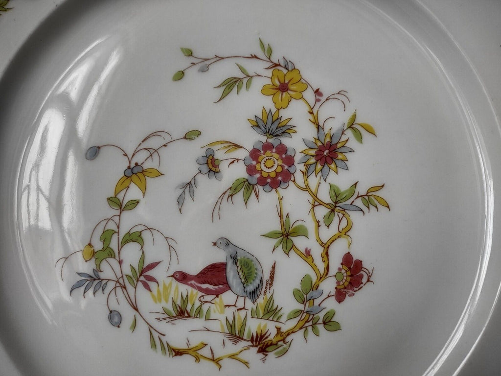 Haviland Limoges Old Abbey Rouen Spray Pheasant Dinner Plate 9-5/8" (lot 345)