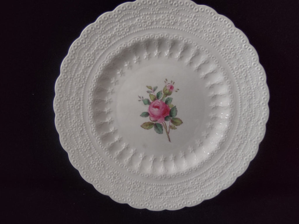 Vintage Spode Jewel Billingsley Rose Small Plate Brown Stamp Ironstone (lot5833)