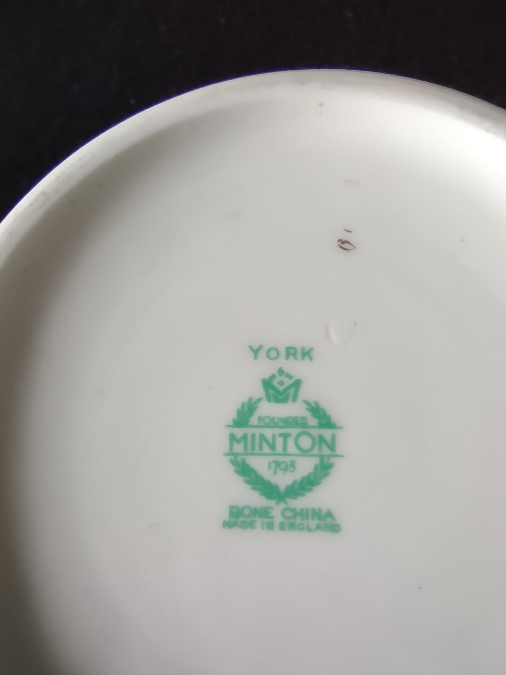 Vintage Minton York Jar Bone China Floral Gold Trim NO LID (Lot 5512)