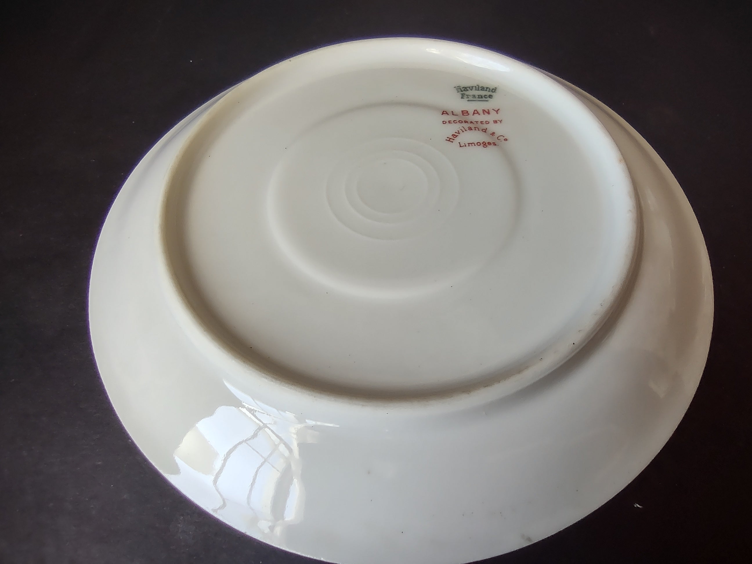 Haviland Limoges Saucer ONLY Albany Black (lot 1065)