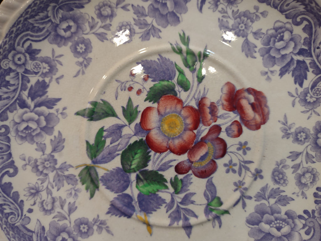 Vintage Spode England Ironstone Mayflower Liner for Soup Cup Cottage (lot 5710)