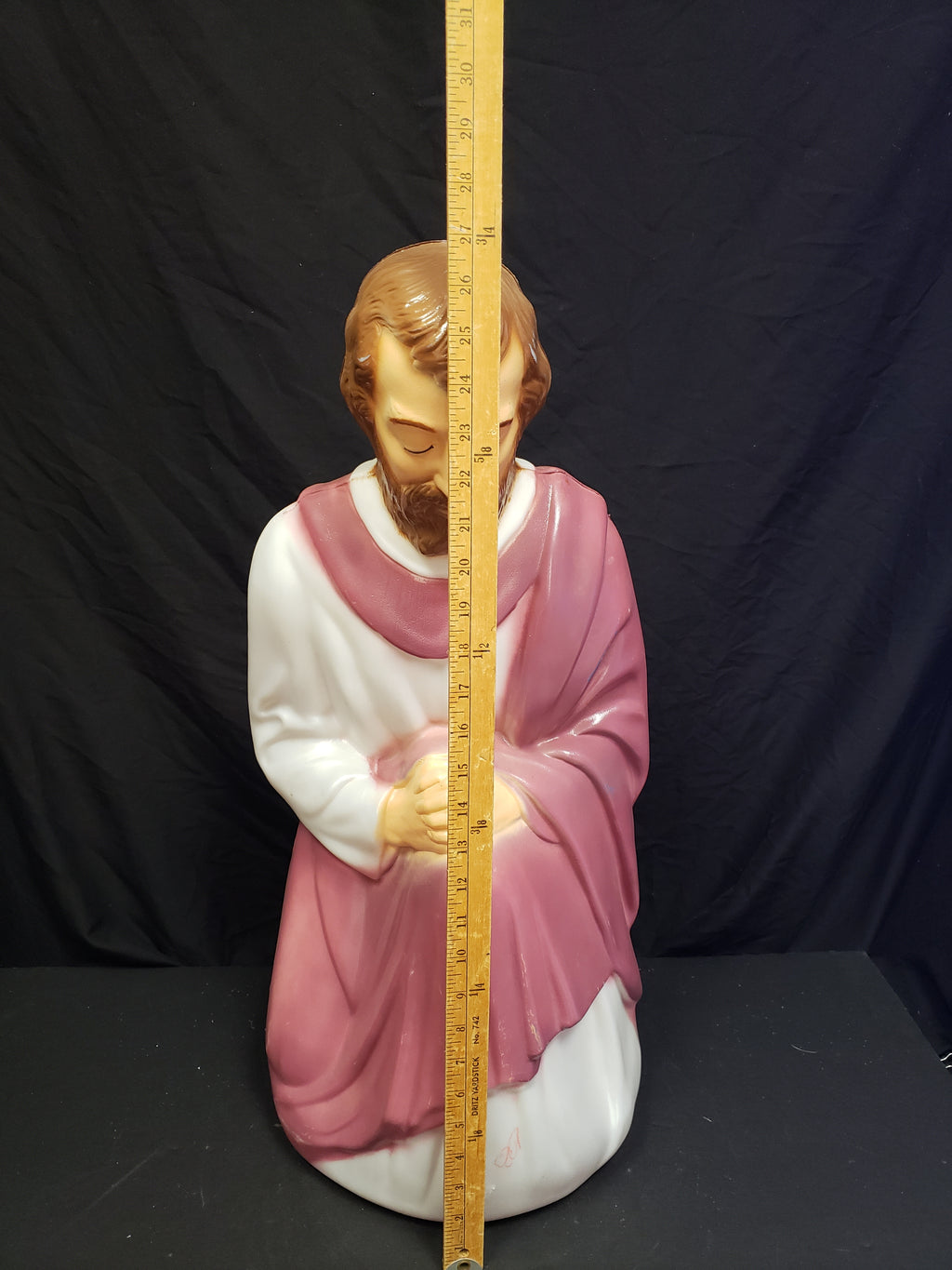 Vintage Christmas Nativity Outdoor Rose Joseph Blow Mold 28" (lot 2252)