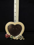Gorham Silverplated Heart With Rose 3" Picture Frame (Lot 3251)