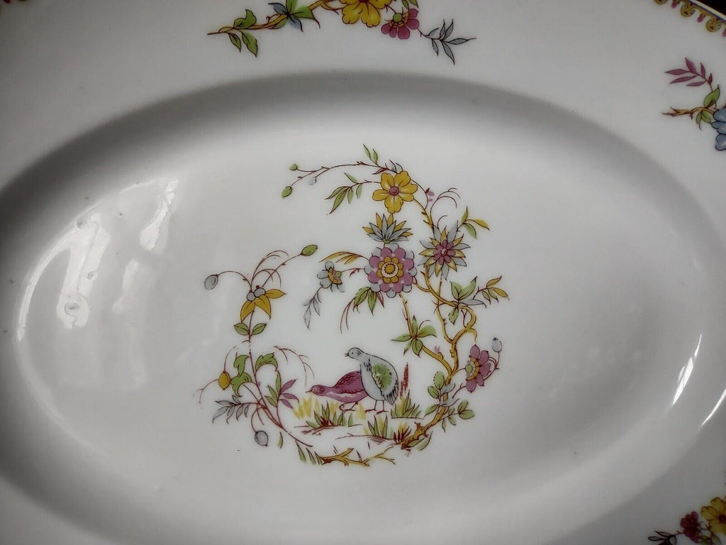 Haviland Limoges Old Abbey Rouen Spray Pheasant Serving Platter 13-1/2" (lot 347