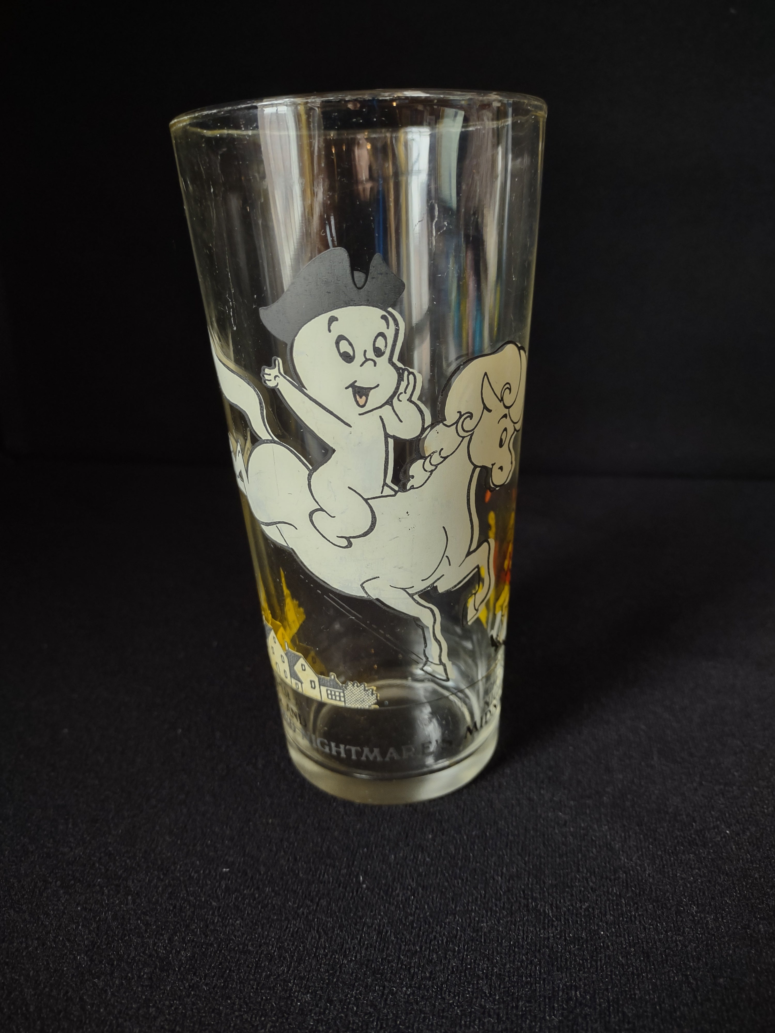 Drinking Glass Casper and Nightmare's Midnight Ride Arbys (lot 1540)
