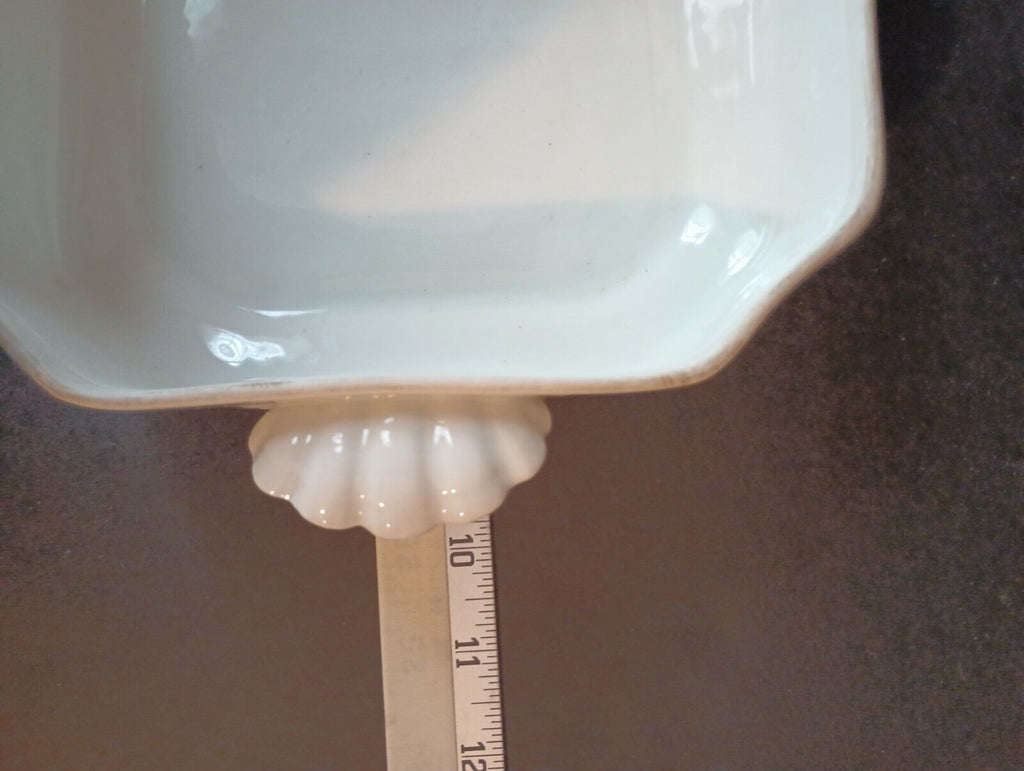 H&C Limoges France White Square Serving Dish Set of 3 (lot 402)