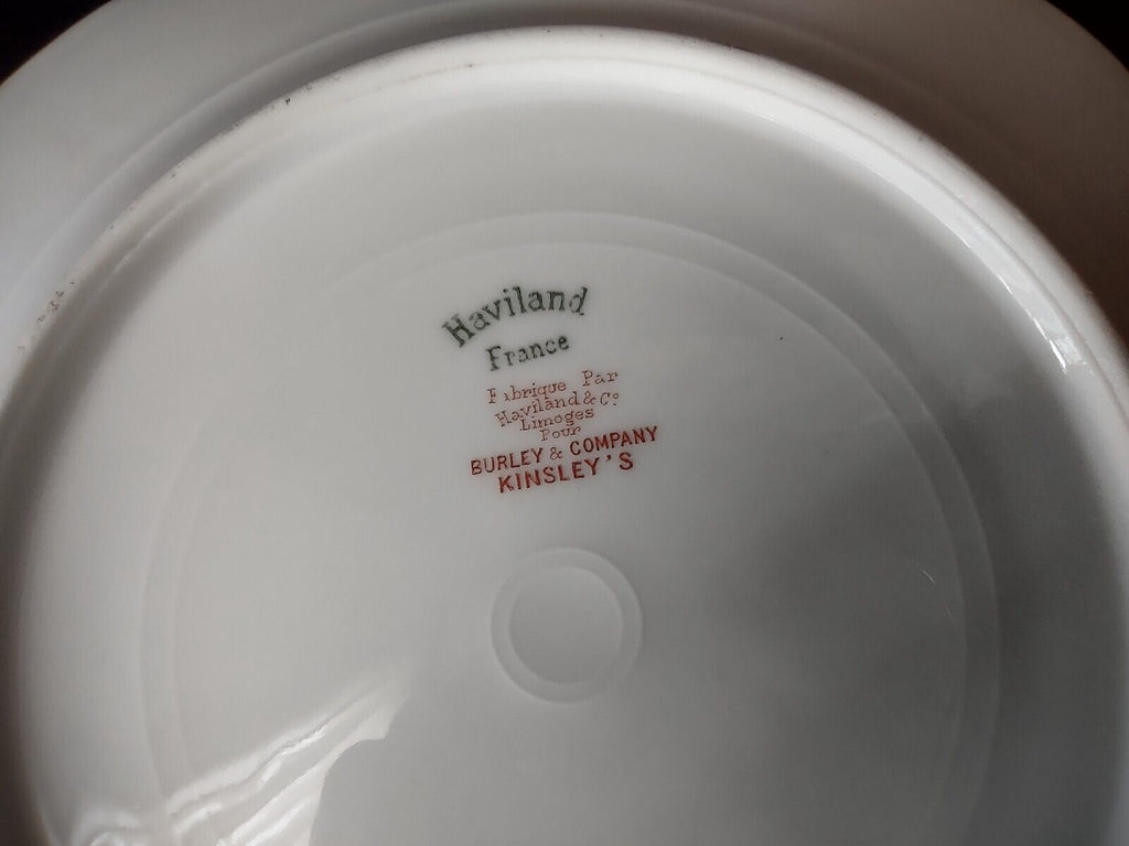 Haviland Limoges Baltimore Rose Salad Plate Gold Trim 8-1/4" (lot 488)