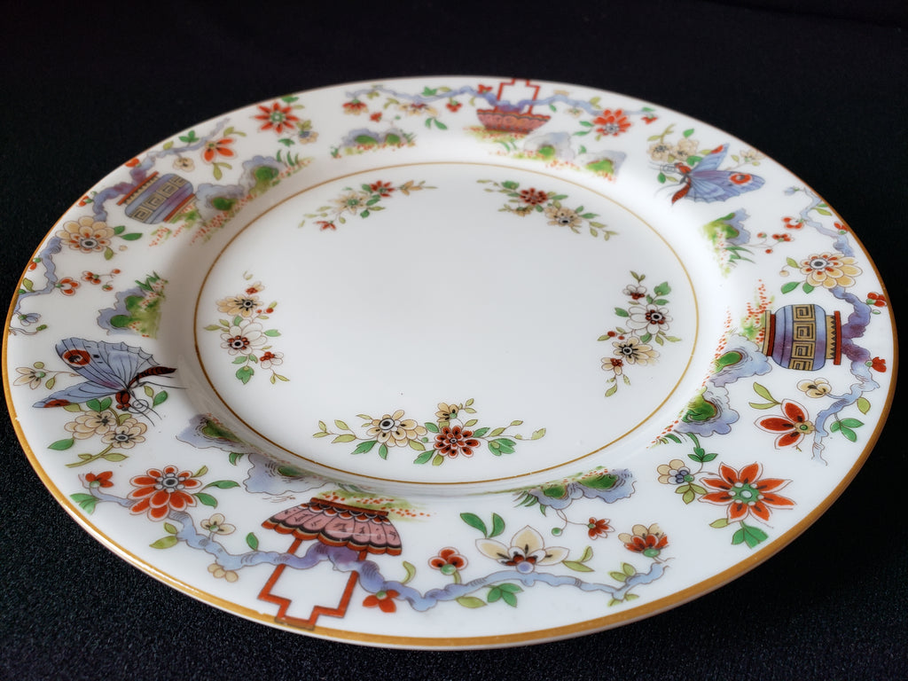 Vintage Royal Worcester Higgins Seiter Butterfly Salad Plate 8" (lot 2123)