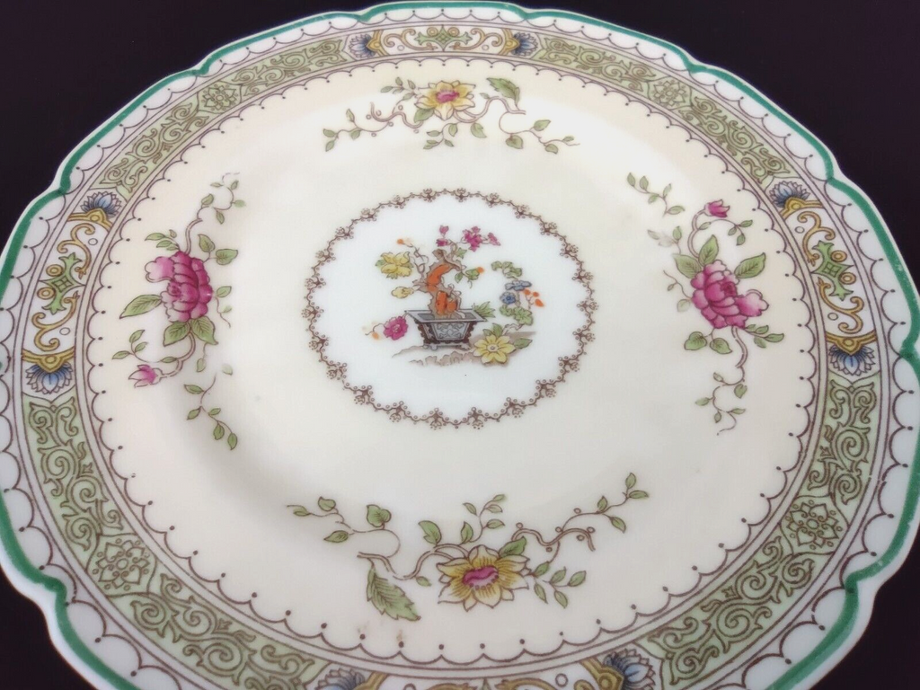 Vintage Bone Royal Doulton Indian Tree England Dessert Bread Plate 6-1/4" (lot 142)