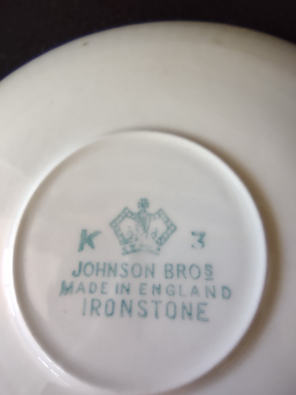 Vintage Johnson Brothers Teacup Saucer Ironstone Athena Set Of 3 (Lot 5653)