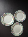 Haviland Limoges Massachusetts 3 x Bread/Butter Plate Blue Floral (lot 934)