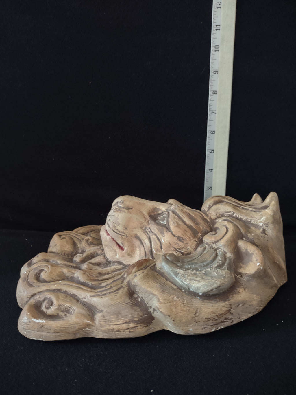 Hand Made Leo/ Wizard Of Oz /Narnia Lion Head Wall Hanging REPAIRED (Lot 3931)