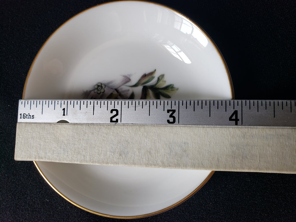 Vintage Royal Worcester Spring Flower Coaster Fine China Small Dish 4" (lot 2067)